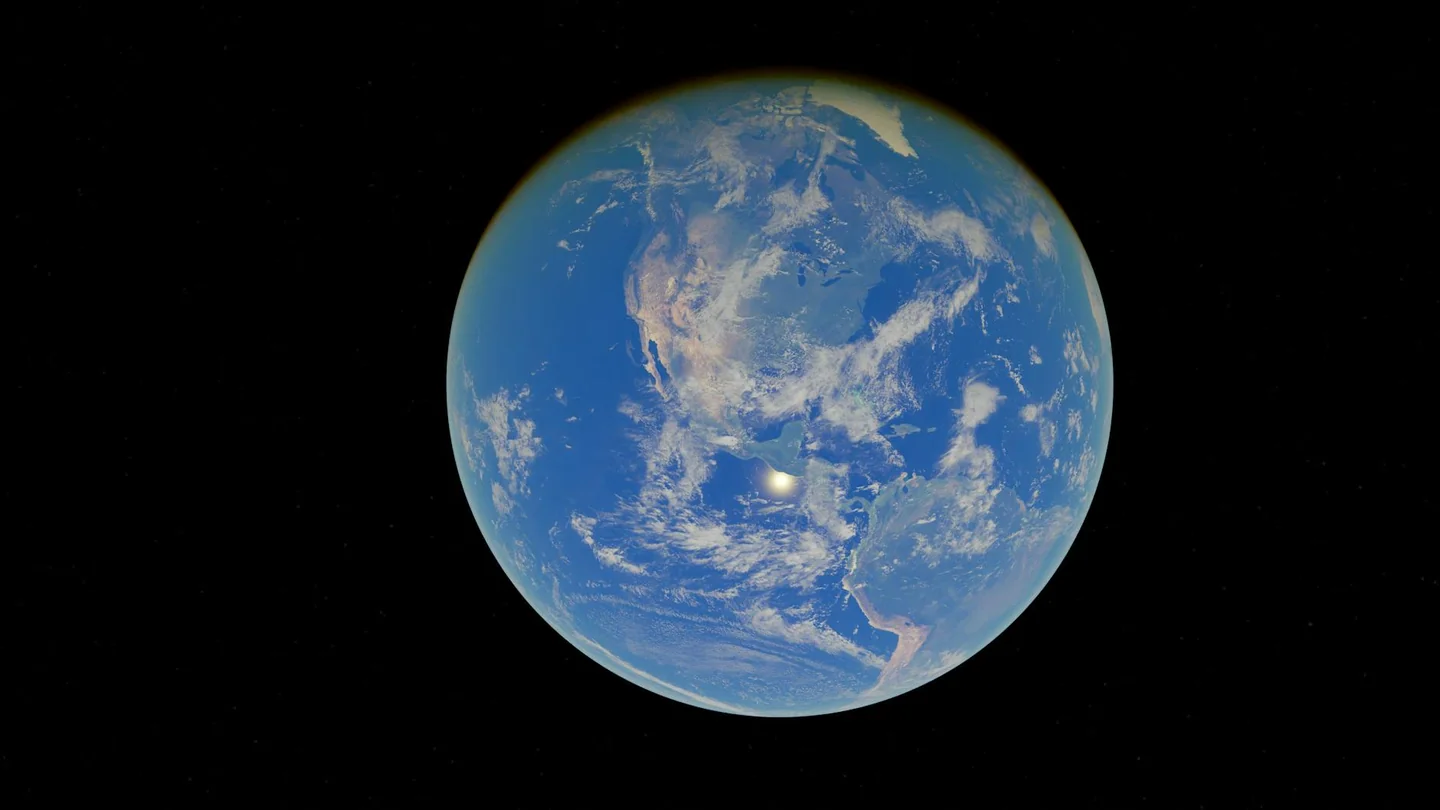Imagen de la Tierra desde el espacio para ilustrar por que hay vida en la tierra