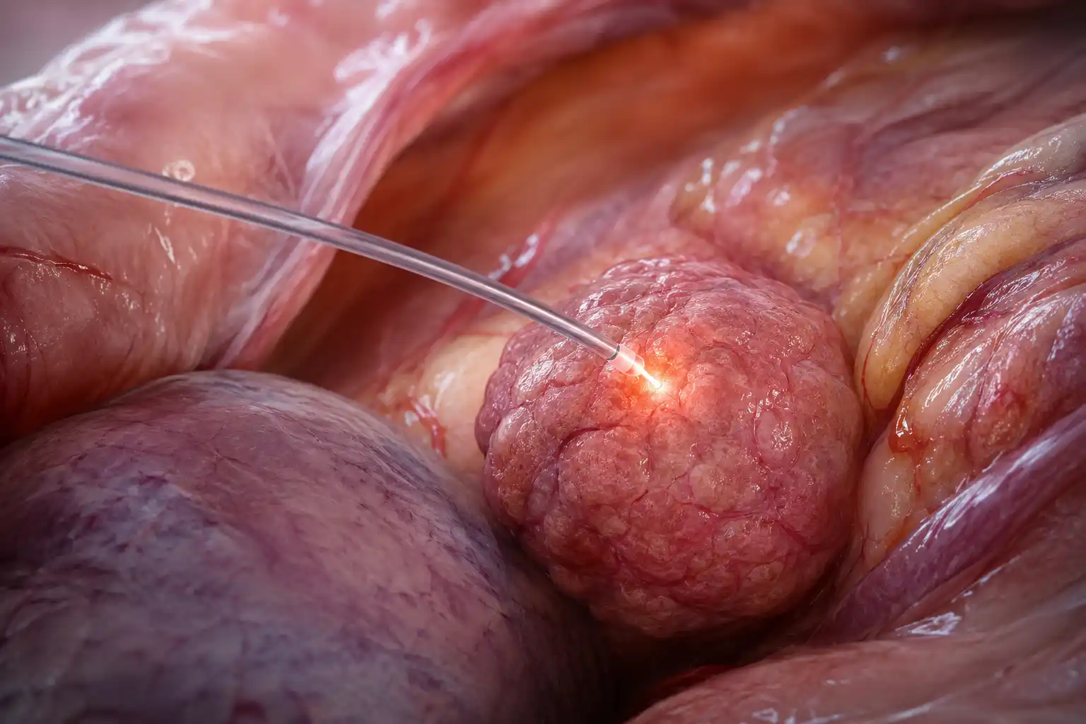 fibra óptica quema tumor