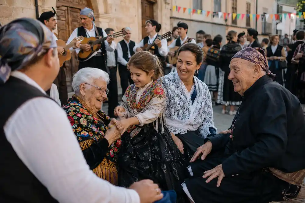 fiestra tradicional en un pueblo