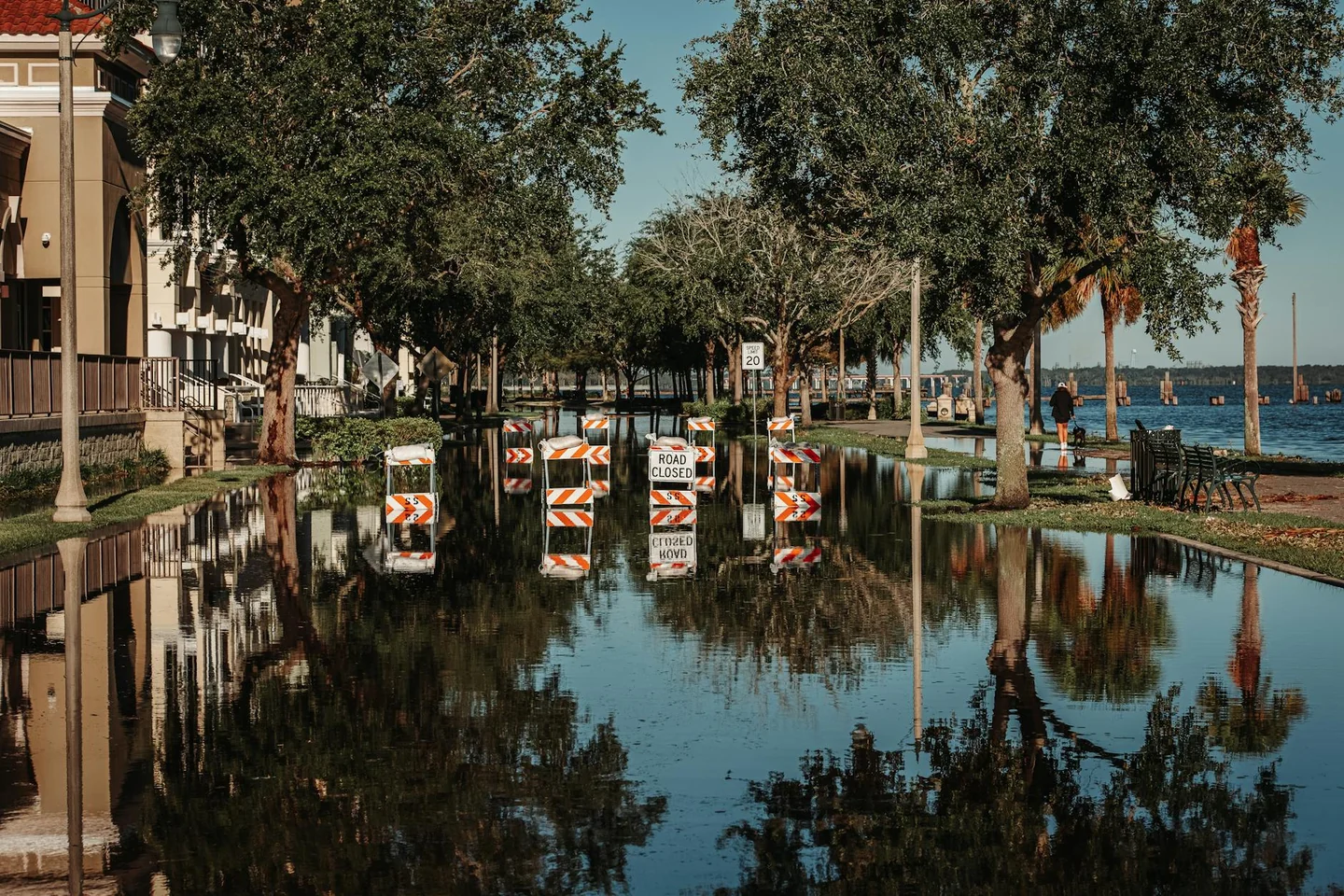 Imagen de una calle inundada relacionada con por qué se inundan las ciudades.