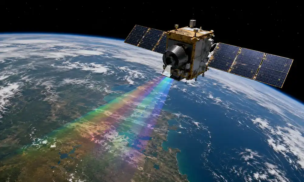satélite chino que hace un TAC a la Tierra