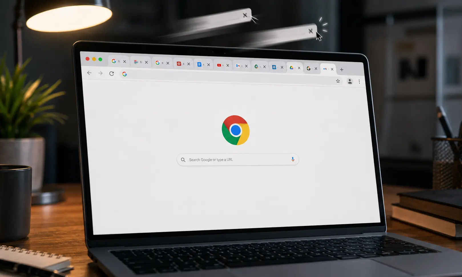 una pestaña de Google Chrome