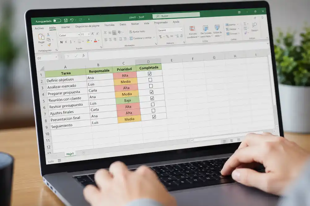 casillas de verificación en Excel