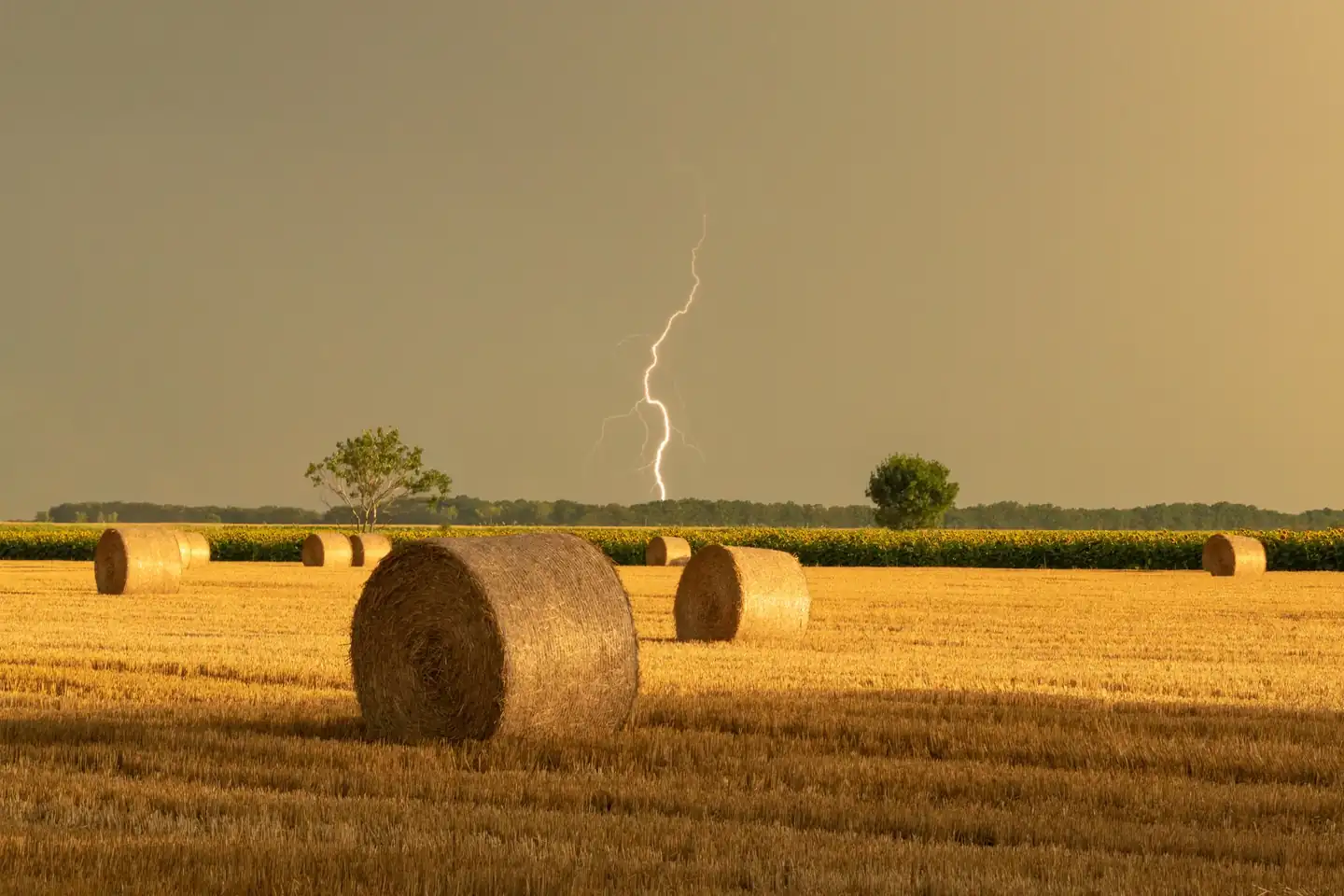 Imagen de una tormenta seca para ilustrar por qué hay rayos sin lluvia.