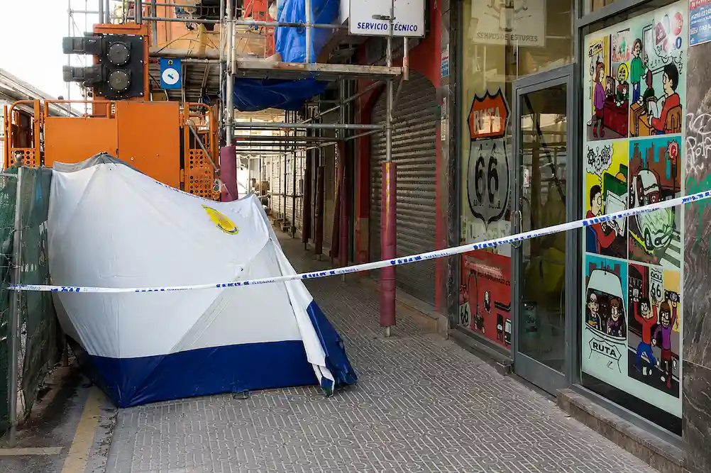 montacargas mató a un peatón en Burgos