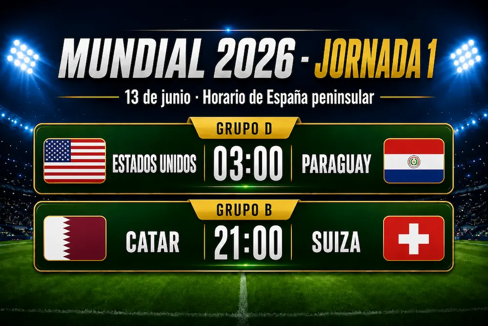 partidos del Mundial 2026 13 de junio