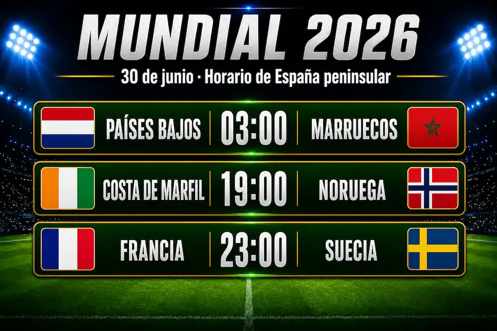 partidos del Mundial 2026 hoy 30 de junio