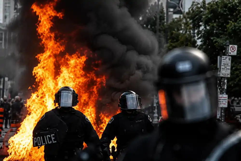 protesta contra el G7 en Ginebra