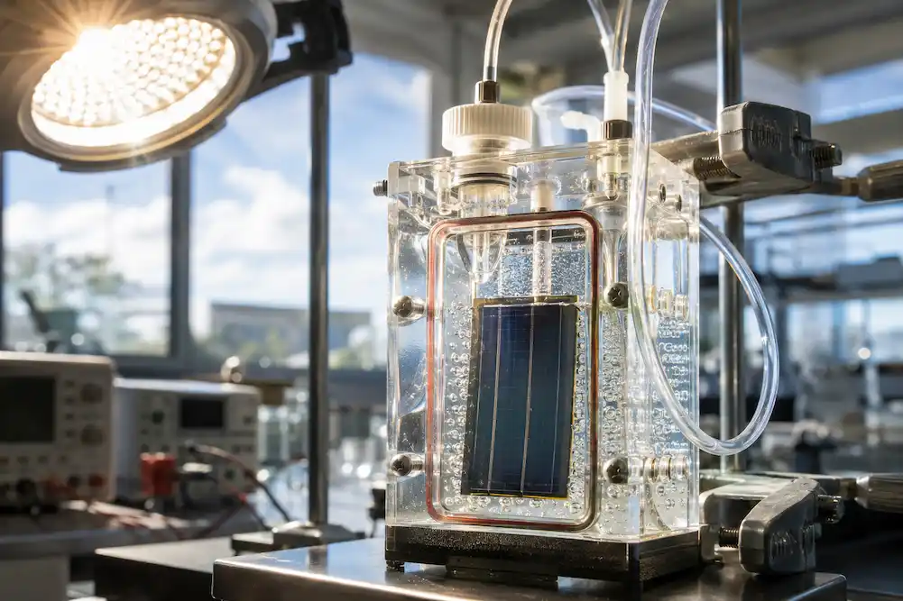 silicio que convierte luz solar en combustible