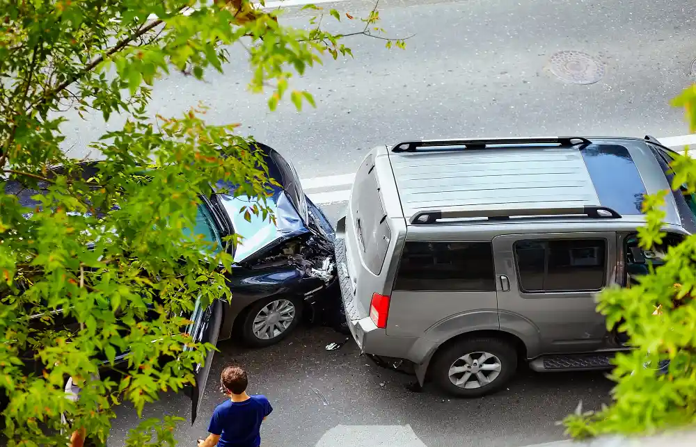 un accidente entre suv