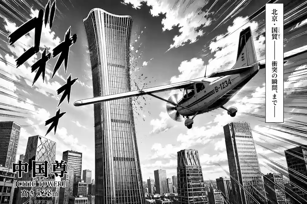 una avioneta contra el China Zun