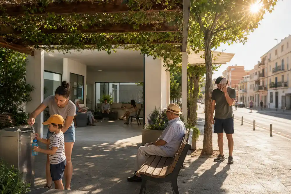 una casa refugio climático