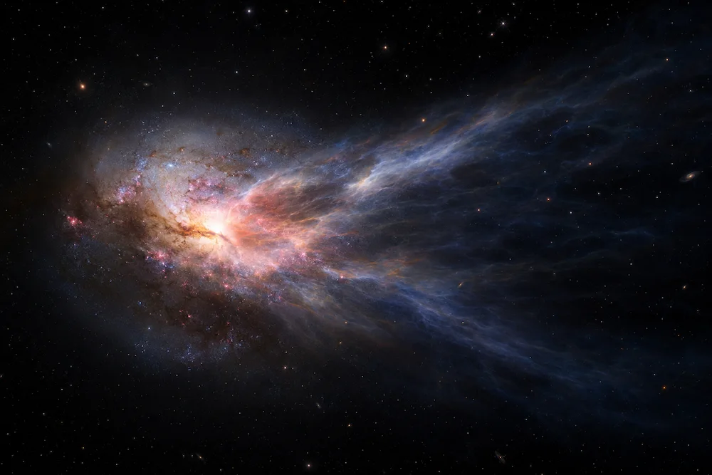 viento cósmico destruye galaxias