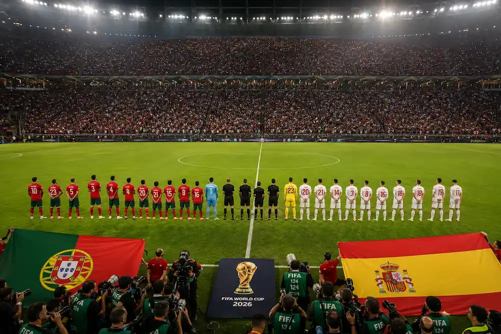 España contra Portugal