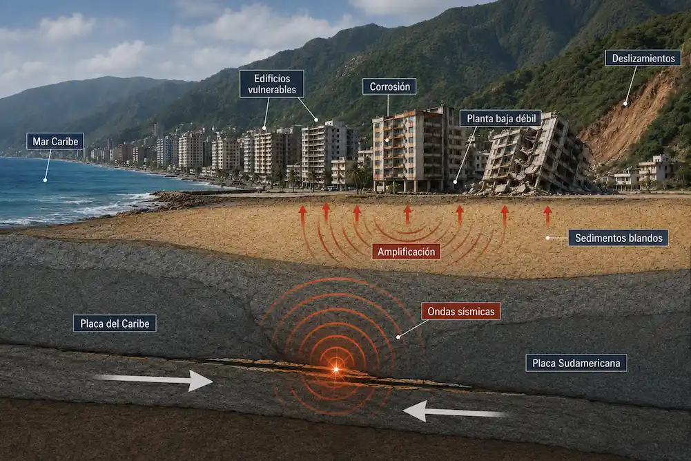 causa terremoto en La Guaira