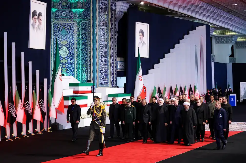 el funeral de Ali Khamanei