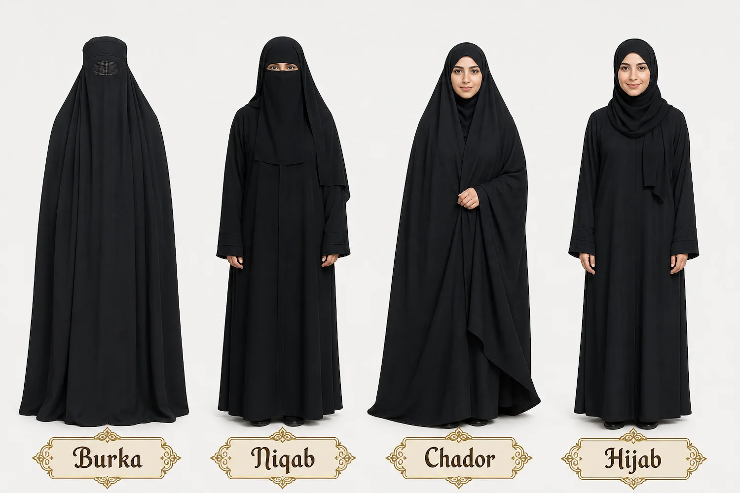 tipos de ropa para mujer musulmana