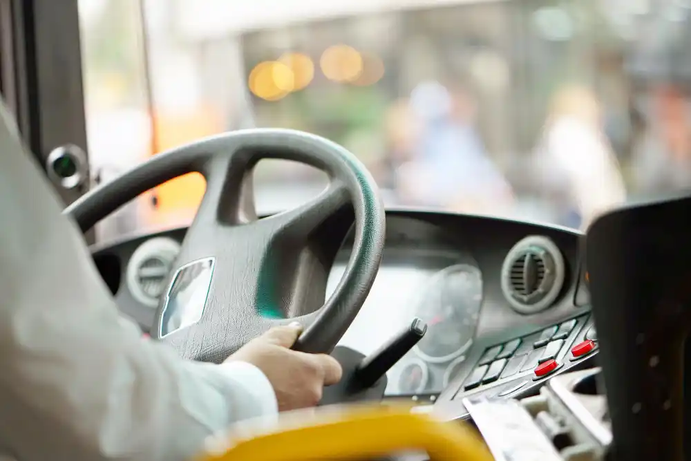 una conductora de autobus