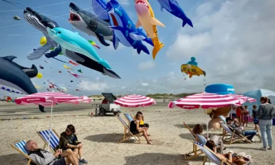 Sombrillas que vuelan en la playa y medidas para fijarlas con seguridad