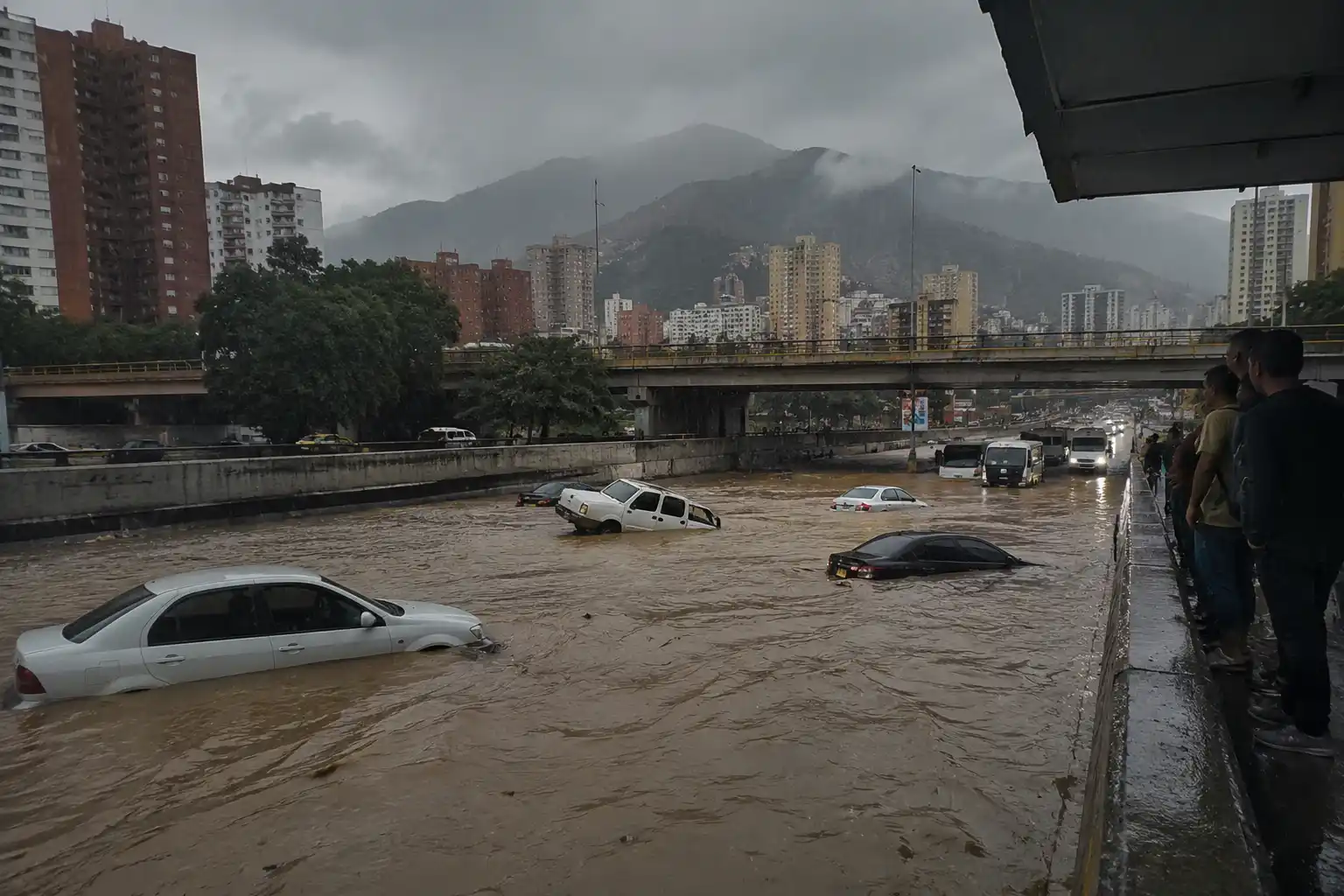 Caracas vuelve a quedar bajo el agua