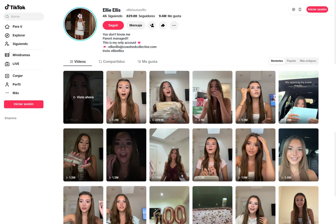 Cómo conquistó Ellie Ellis TikTok