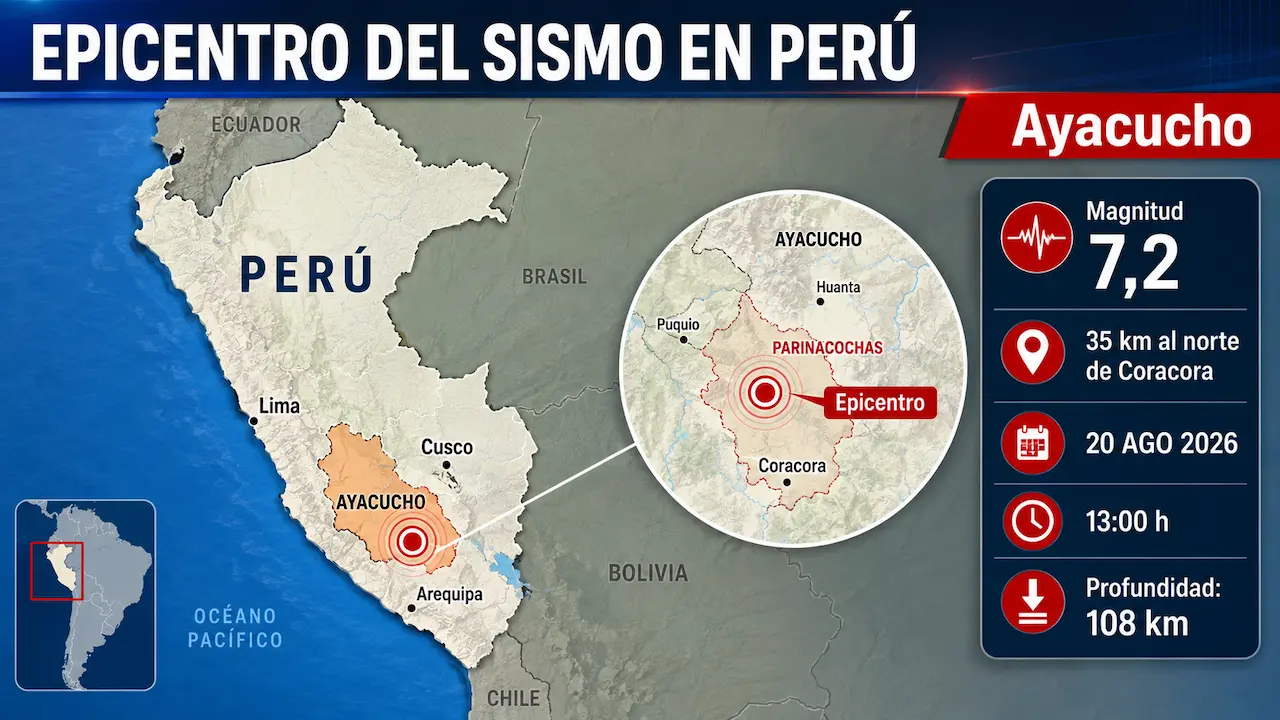 Dónde fue el terremoto de Perú