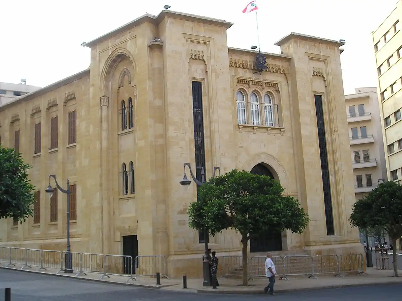 El edificio del parlamento libanés en Beirut