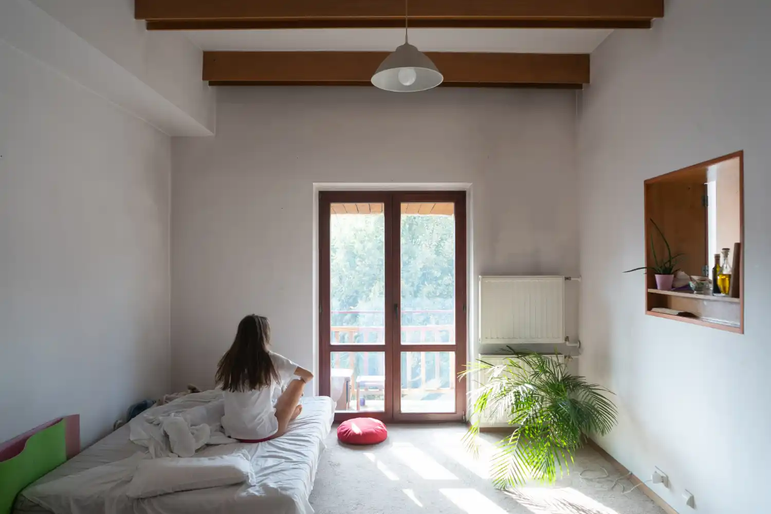 Habitación fresca sin aire acondicionado