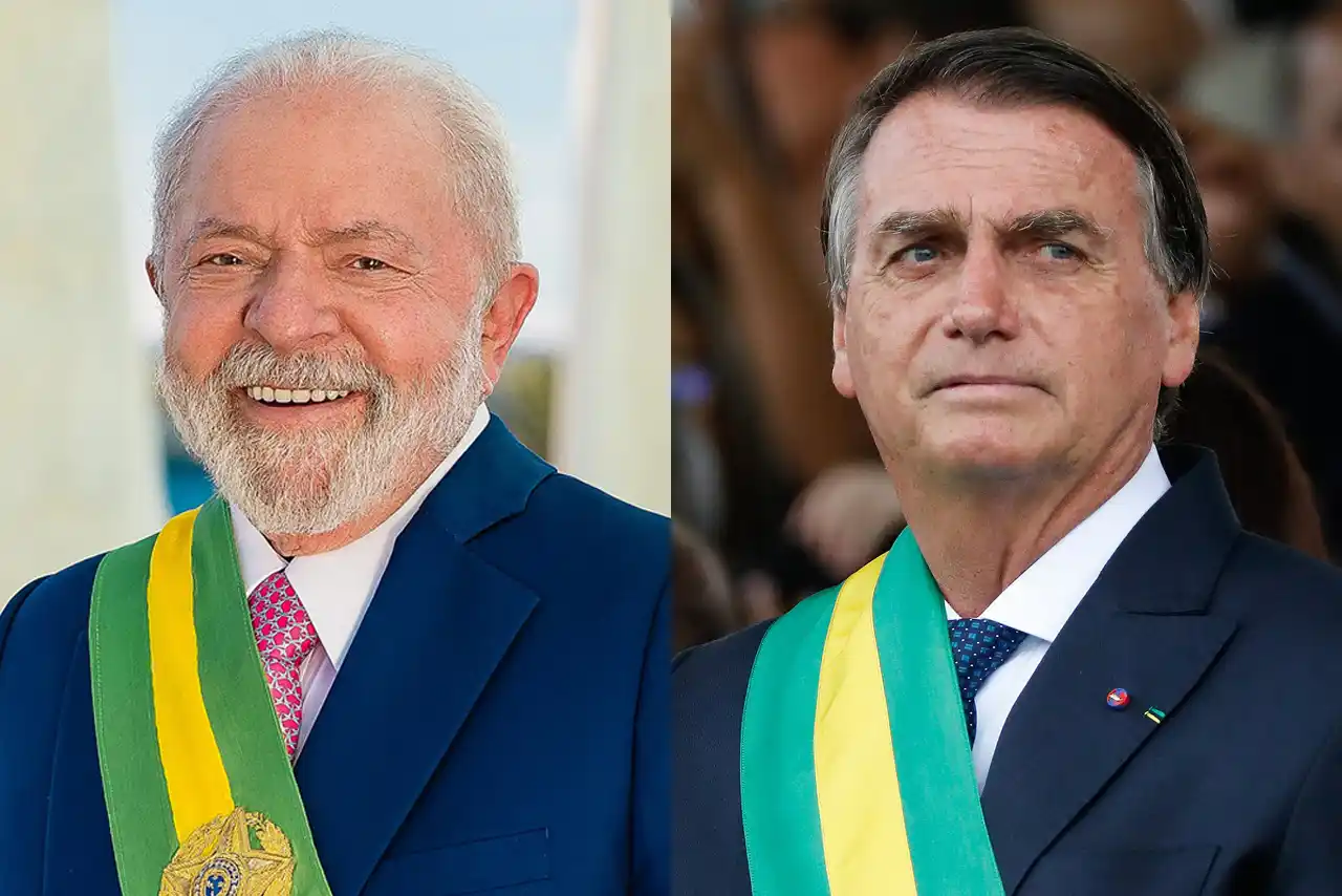 Lula y Flávio Bolsonaro