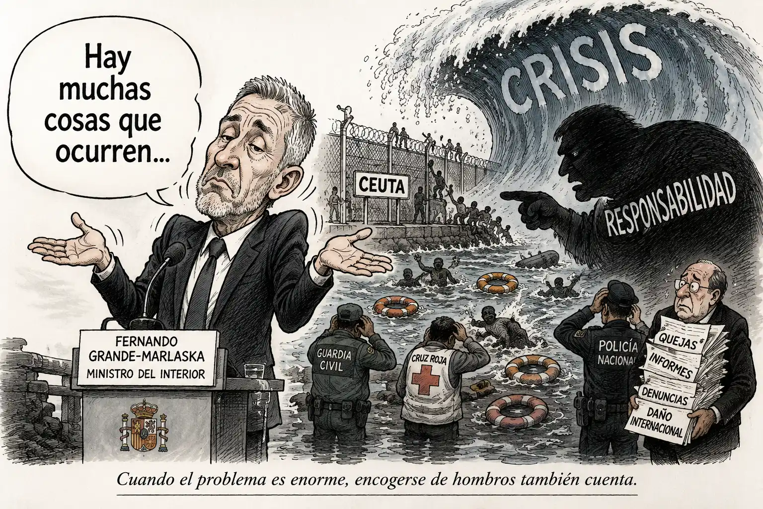 Marlaska minimiza la crisis de Ceuta