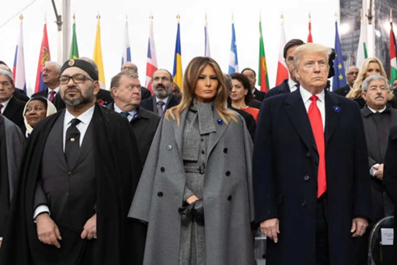 Mohamed VI con Trump y Melania
