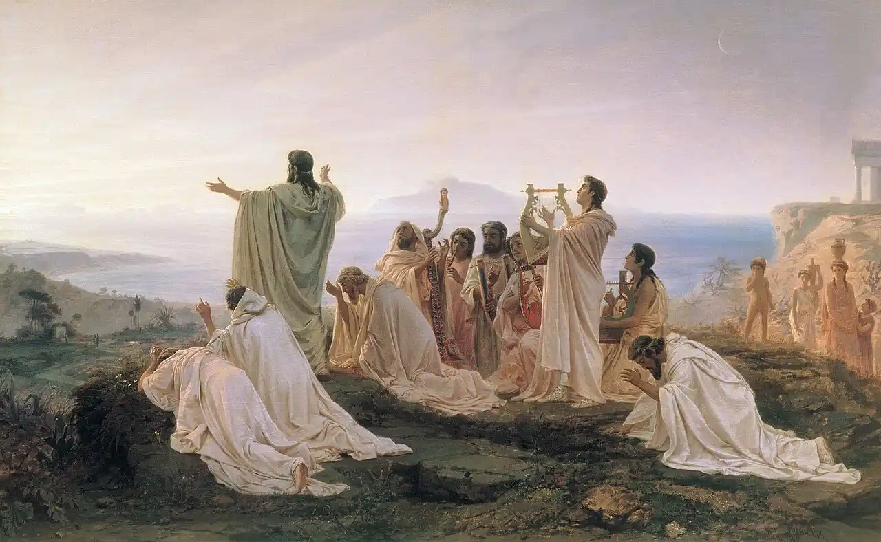Pitagóricos celebrando el amanecer