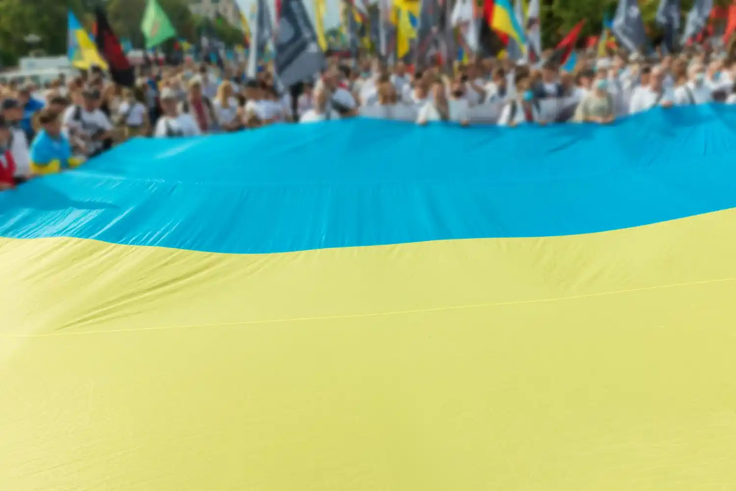 bandera de ucrania gigante
