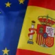 banderas de ue y españa
