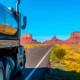 camion en carretera de EEUU