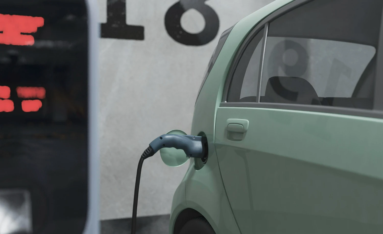 coche chino electrico recargando
