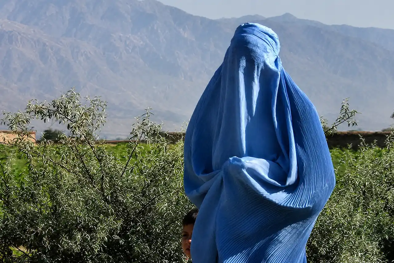 el burka en una mujer
