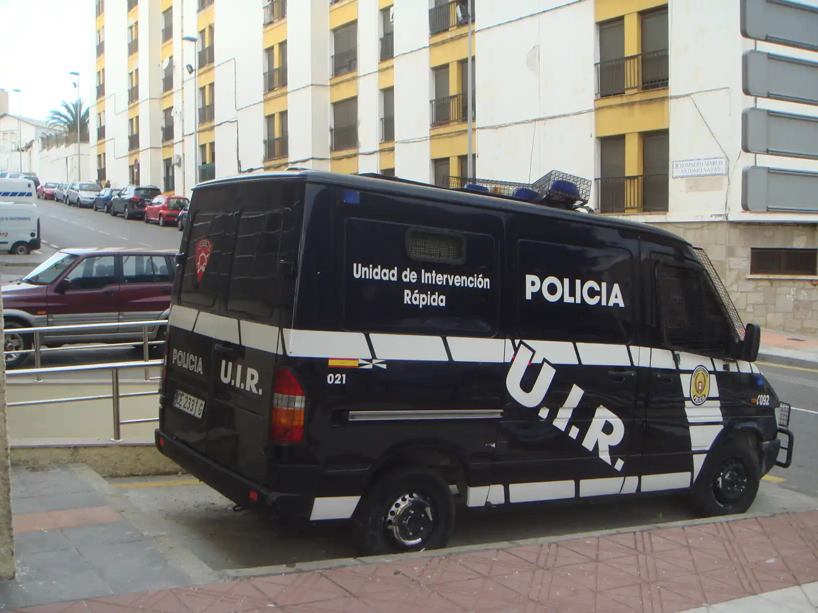 furgoneta policia ceuta