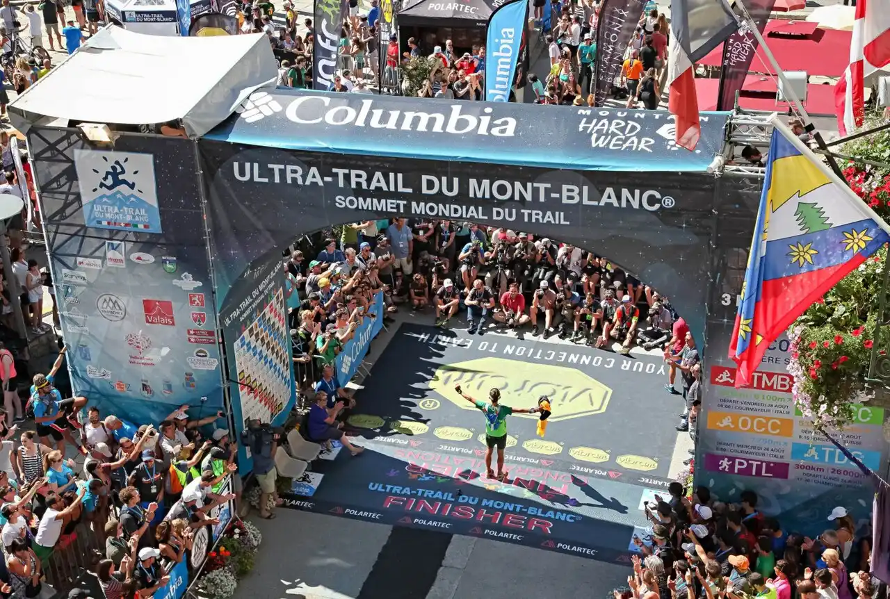 la llegada de la UTMB