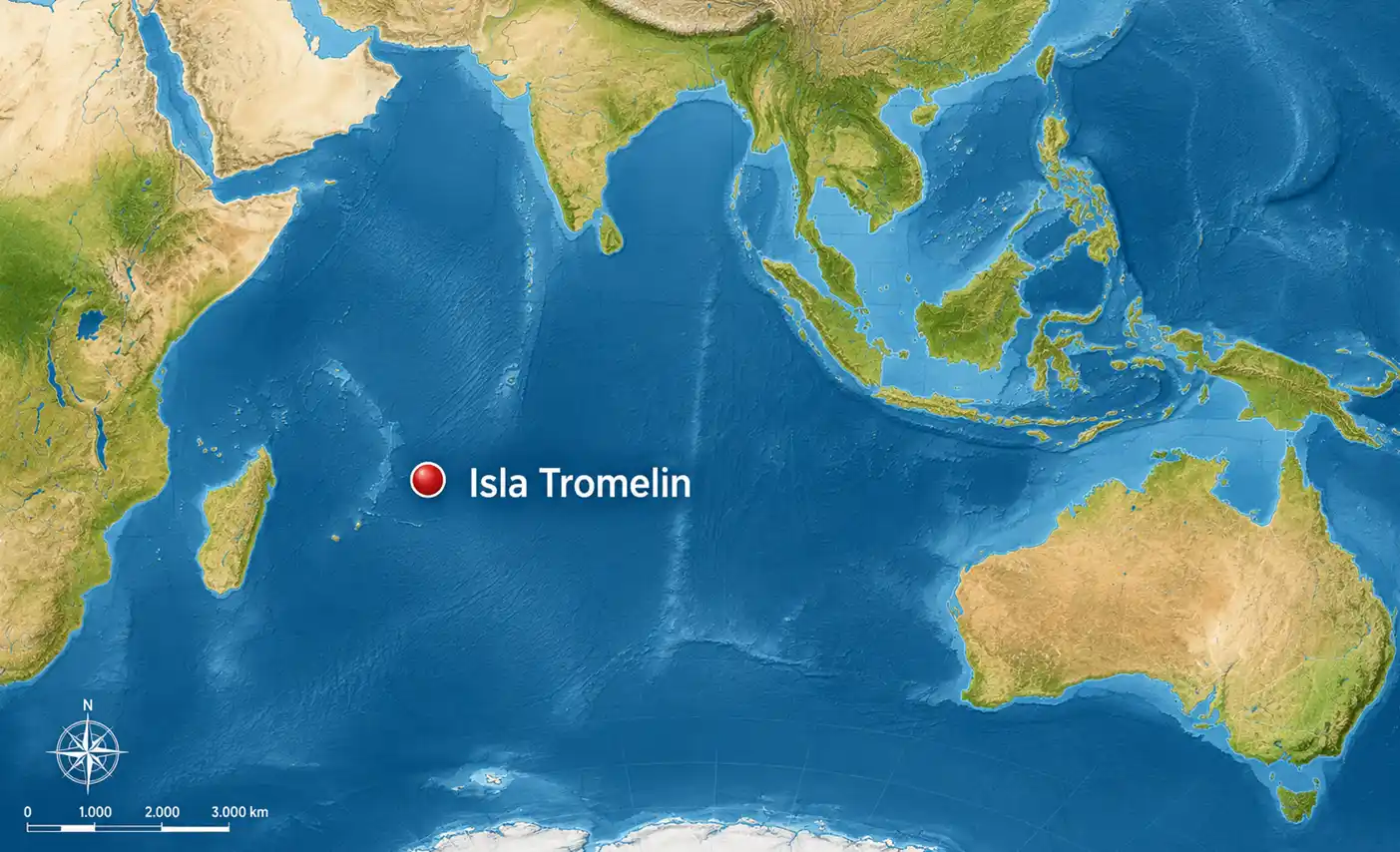 mapa del isla tomelin