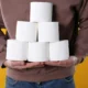 seis rollos de papel
