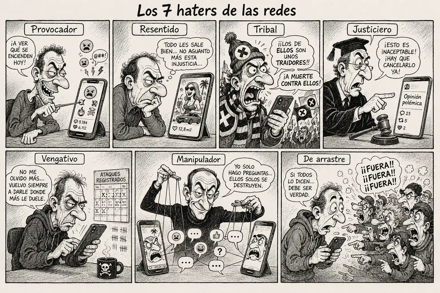 tipos de haters