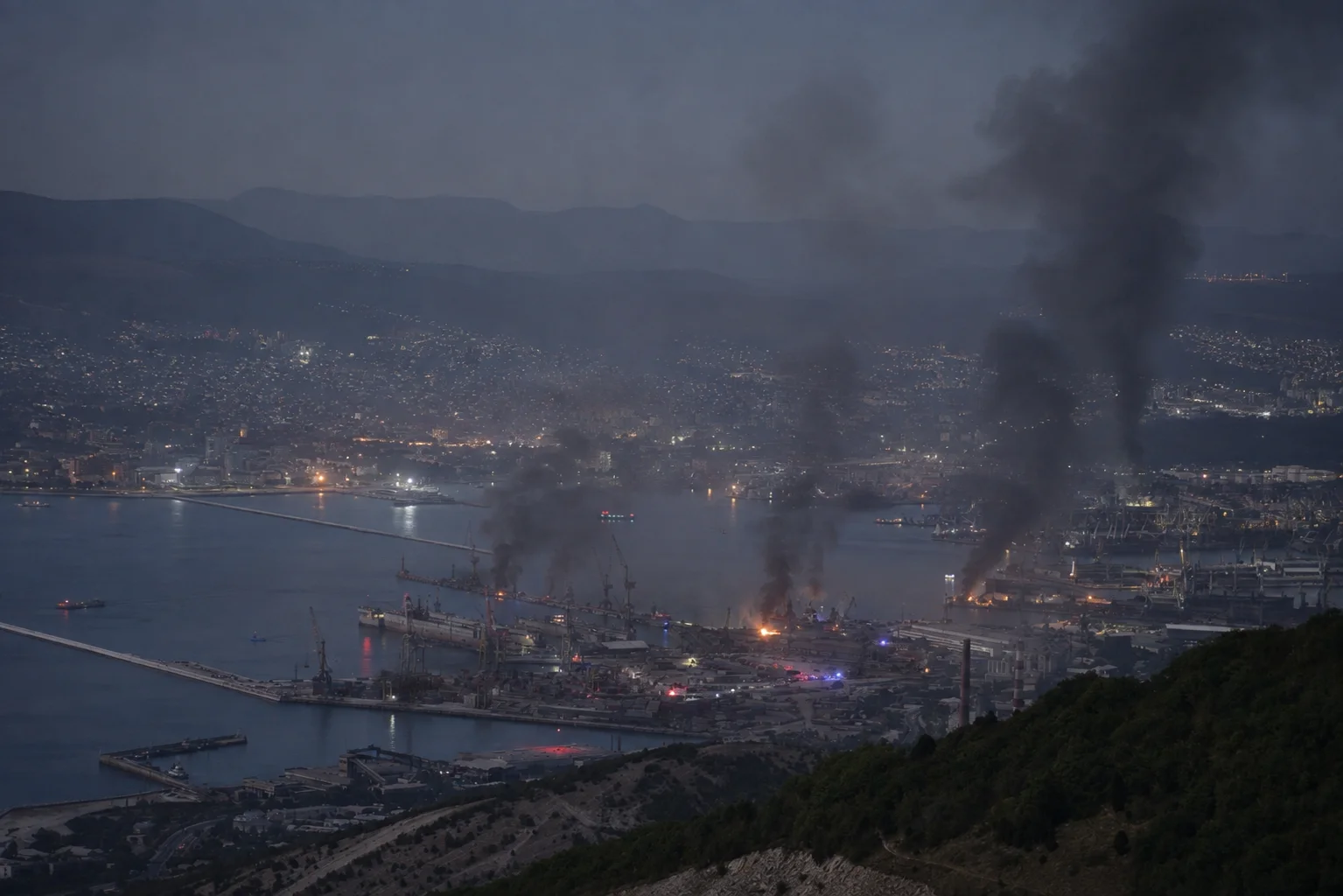 ucrania bombardea Novorosíisk