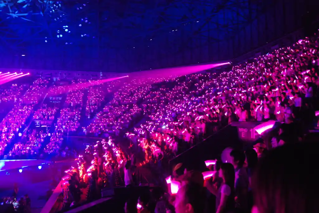 un concierto de K-Pop