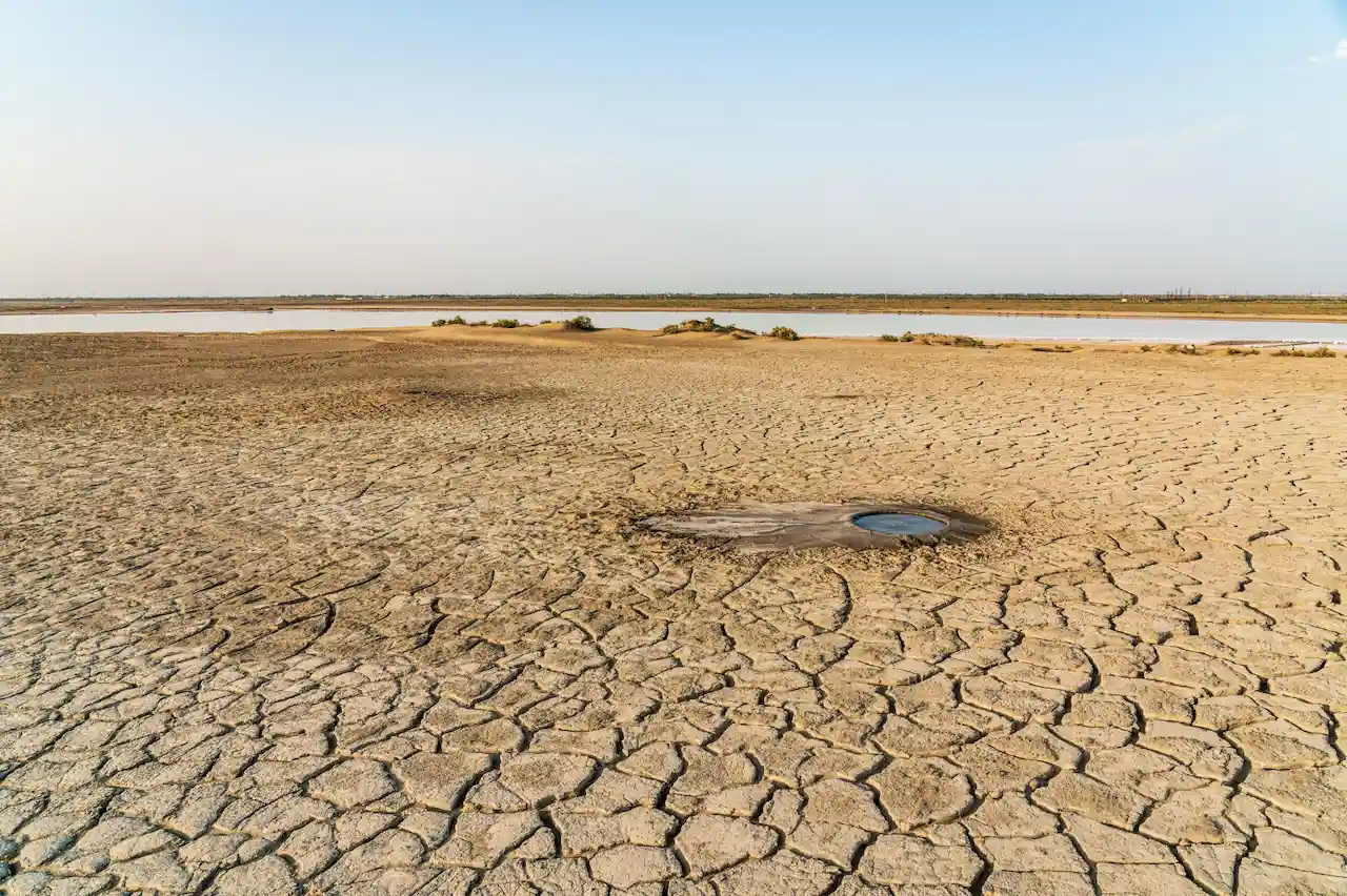 una zona de desertificación