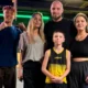 Angelina Jolie en un gimnasio de Járkov