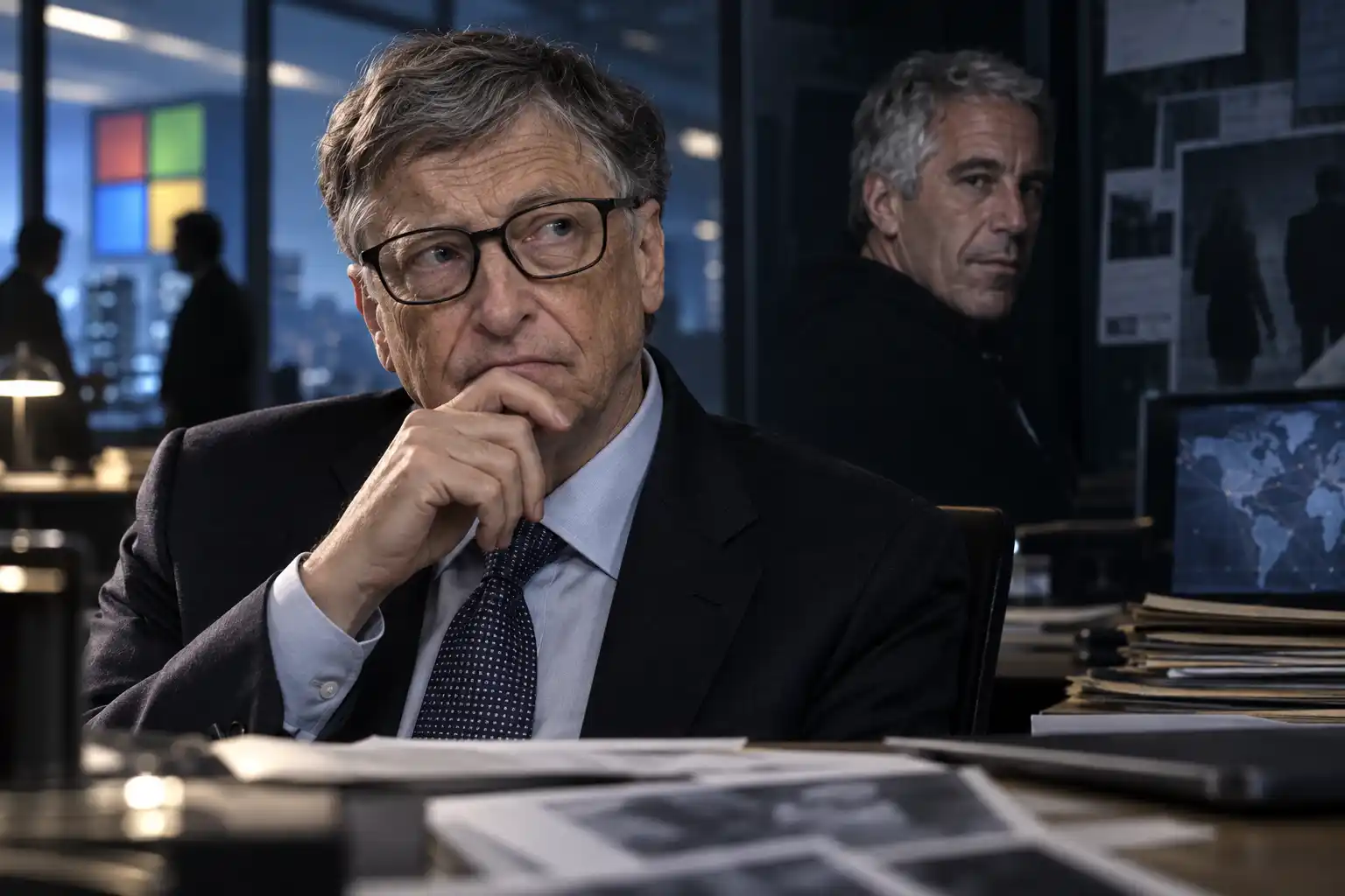 Bill Gates y Jeffrey Epstein