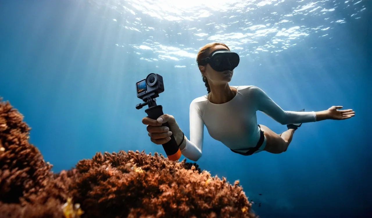 Cámara acuática para buceo y snorkel