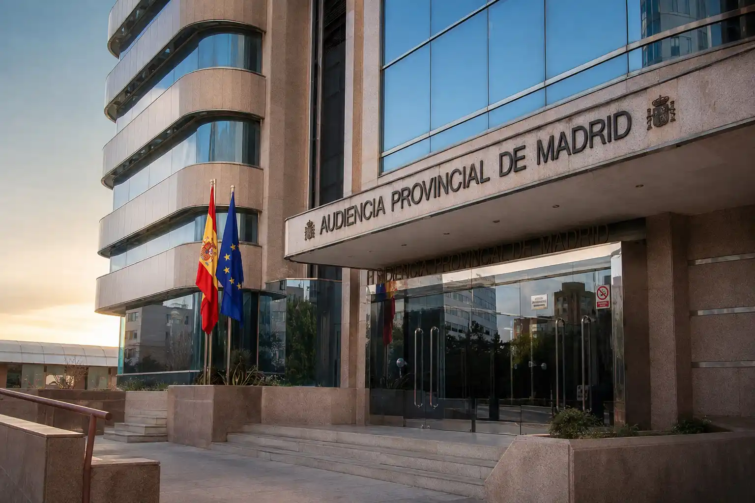 Entrada de La Audiencia de Madrid