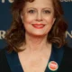 Susan Sarandon con pin pro palestina
